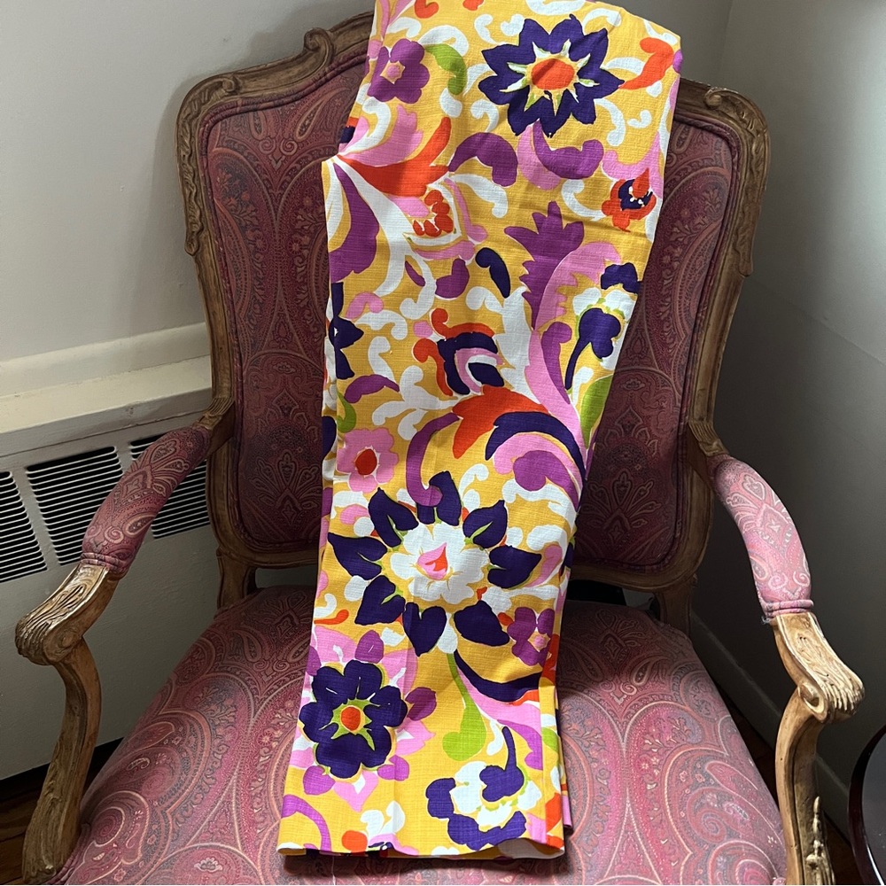 J. Crew Multi-floral Peyton Pants Size 4